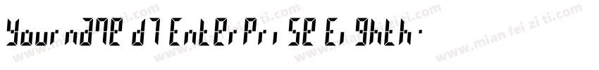 Yourname D7 Enterprise Eighth字体转换